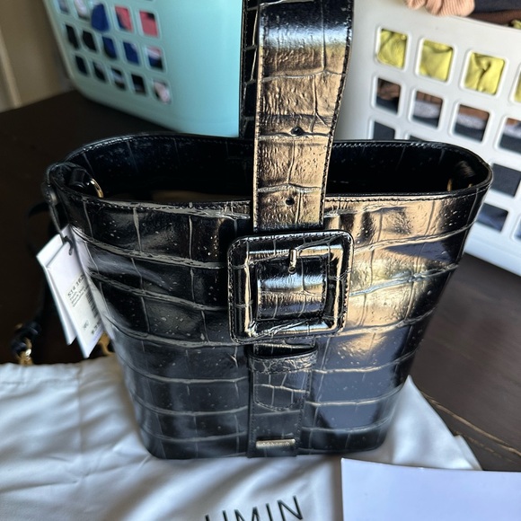 Black Veil Genuine Leather Brahmin Purse - Picture 5 of 13